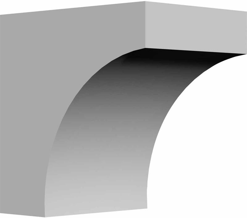 Ekena Millwork BKT07X07X05ST 5 1/2-Inch W x 7 1/2-Inch D x 7 1/2-Inch H Stockport Bracket - Image 1